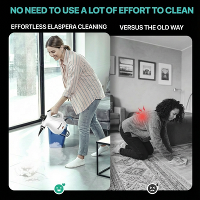 Handheld Steam Cleaner 1200W - Multi-Surface Pressurized Steamer with 10 Accessories for Kitchen, Bathroom, Car & Floor Cleaning