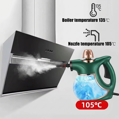 Handheld Steam Cleaner 1200W - Multi-Surface Pressurized Steamer with 10 Accessories for Kitchen, Bathroom, Car & Floor Cleaning