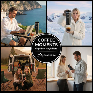 Portable Espresso Maker 15 Bar - USB-C Rechargeable Travel Coffee Machine