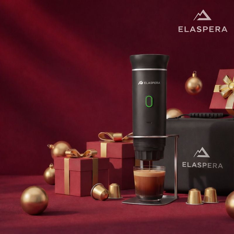 Portable Espresso Maker 15 Bar - USB-C Rechargeable Travel Coffee Machine