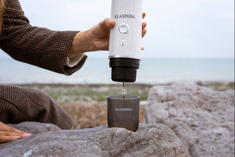 Elaspera | Portable Espresso Maker with 7500mAh Battery ? Nespresso Compatible for Barista-Quality Coffee Anywhere