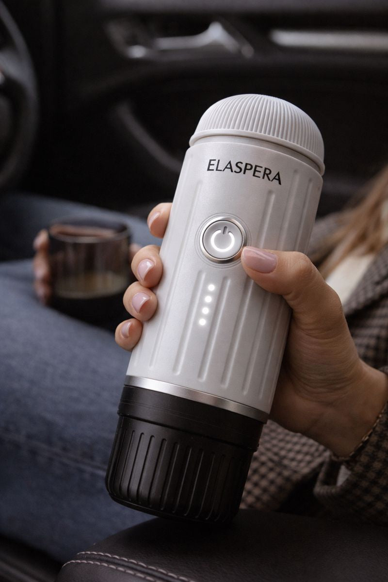 Elaspera | Portable Espresso Maker with 7500mAh Battery ? Nespresso Compatible for Barista-Quality Coffee Anywhere