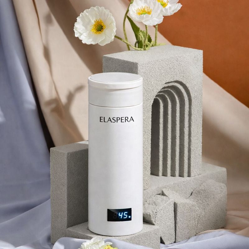 Travel Essentials | Electric Kettle with Intelligent Temperature Control & Double-Walled Design for Safe Hot Beverages