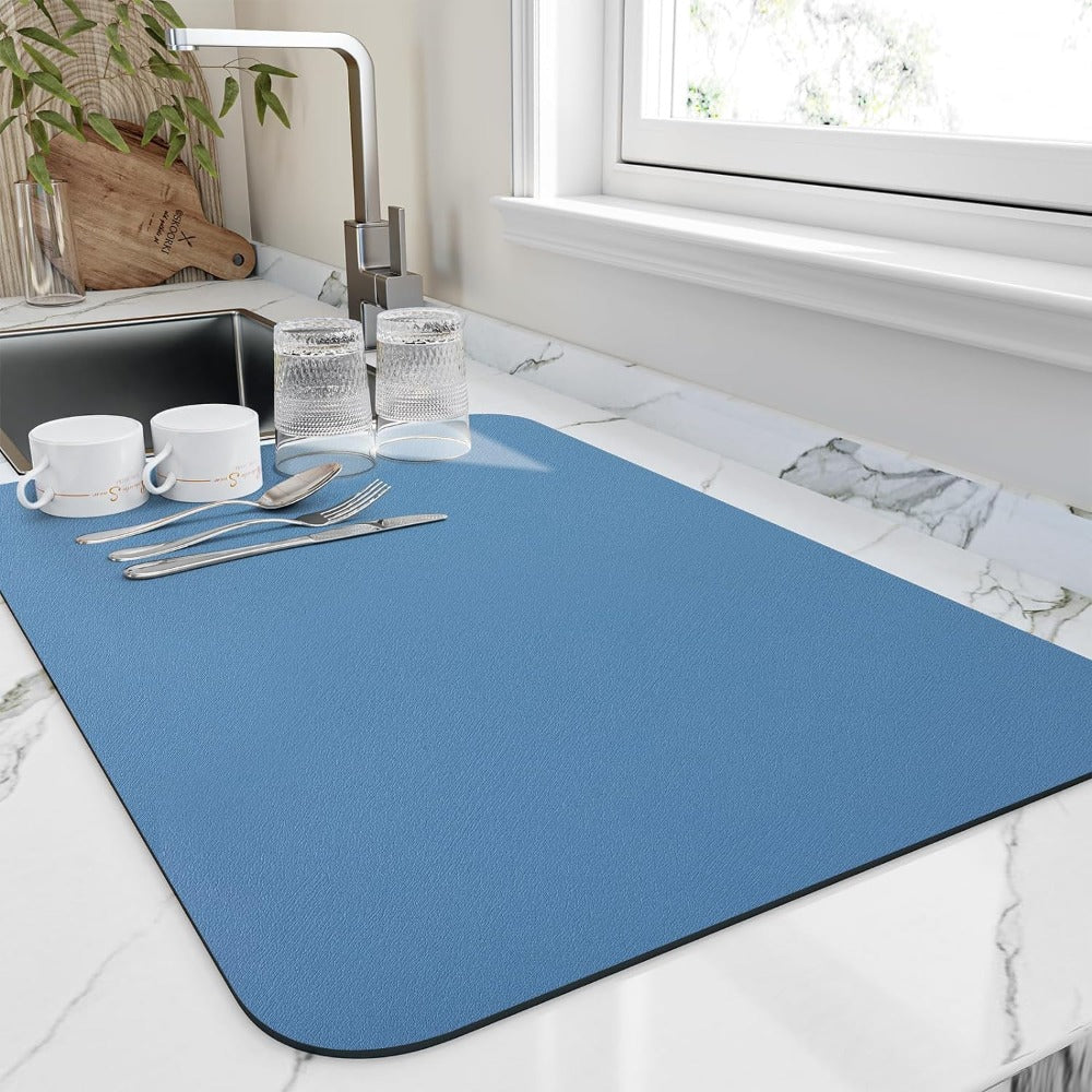 Elegant Collection | Washable Kitchen Mat with Quick-Drying Technology ? Non-Slip Backing for Safe Cooking Experience 0