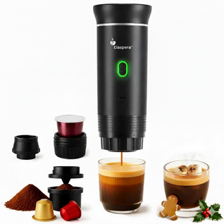 Portable Espresso Maker 15 Bar - USB-C Rechargeable Travel Coffee Machine