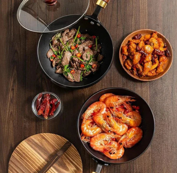 Hand-Forged Cast Iron Skillet | Lightweight & Non-Toxic Design for Healthy Cooking 4