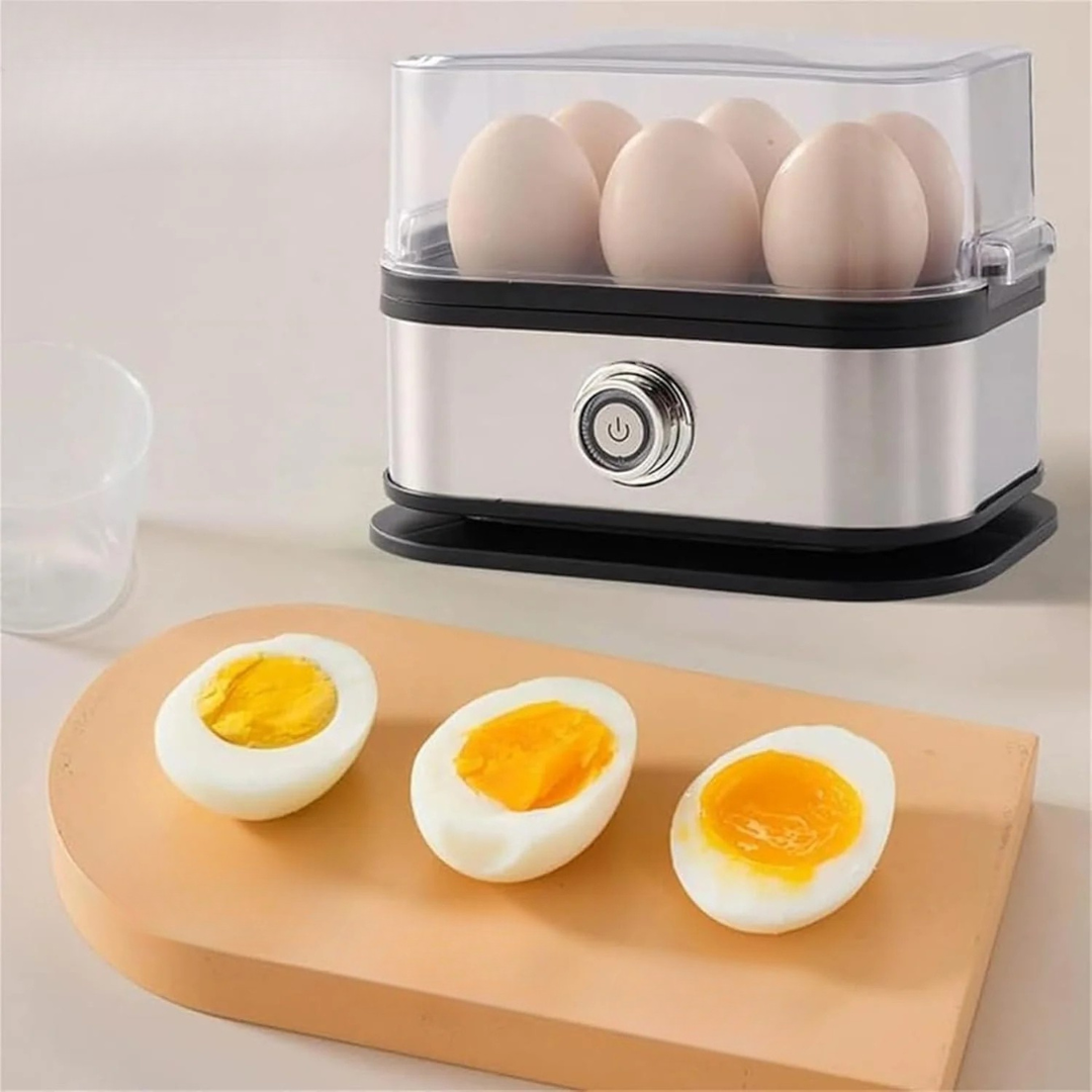Kitchen Essentials | Electric Egg Cooker for 6 Eggs with Multifunctional Cooking ? Compact Design for Perfect Boiled, Poached & Scrambled Eggs 1