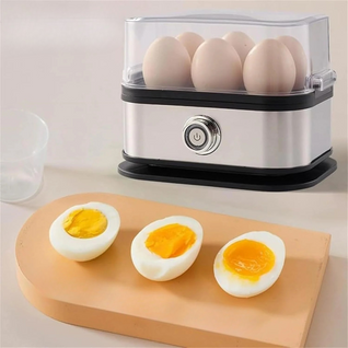 Kitchen Essentials | Electric Egg Cooker for 6 Eggs with Multifunctional Cooking ? Compact Design for Perfect Boiled, Poached & Scrambled Eggs