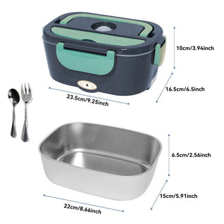 Portable Electric Lunch Box | 1.5L Food Warmer with USB Charging ? Ideal for On-the-Go Meals