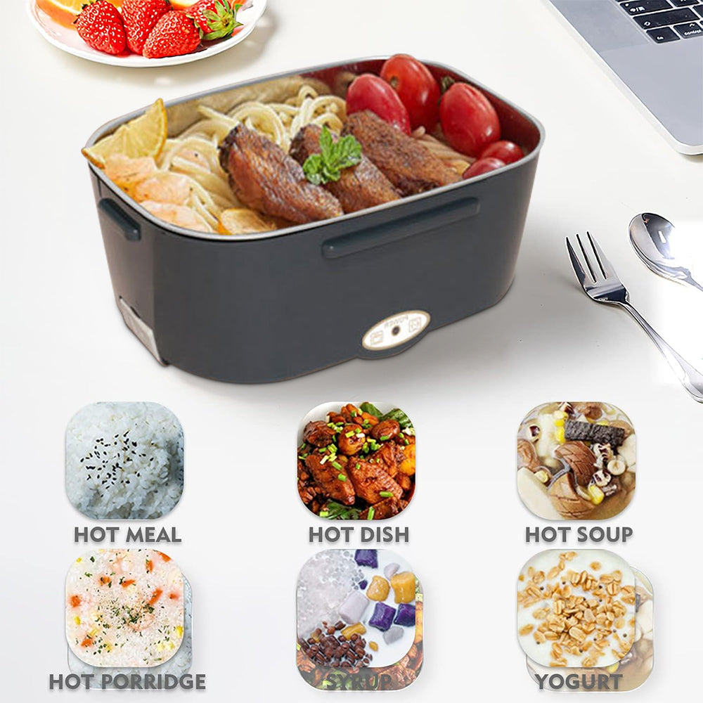Portable Electric Lunch Box | 1.5L Food Warmer with USB Charging ? Ideal for On-the-Go Meals 4