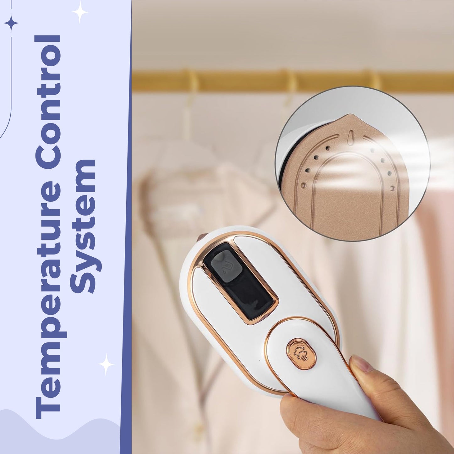 Travel Ready | Travel Steam Iron with Intelligent Temperature Control ? Compact Design for Quick Wrinkle Removal 8