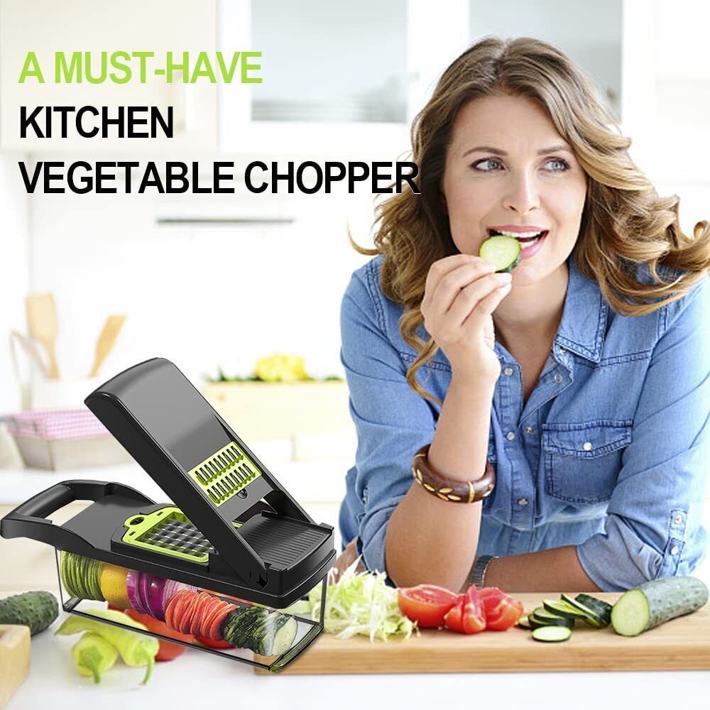 Versatile 15-in-1 Vegetable Chopper with Spiral Cutter & Non-Slip Base for Effortless Meal Prep 4