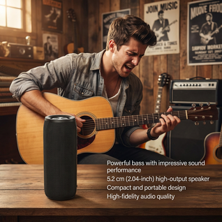 Portable Bluetooth Speaker with Deep Bass & Waterproof Design | Dual Pairing for Immersive Sound Experience