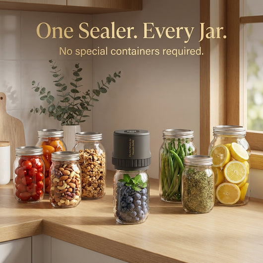 Elaspera VakuSeal One™ | One-Touch Vacuum Sealer That Keeps Food Fresh 5X Longer